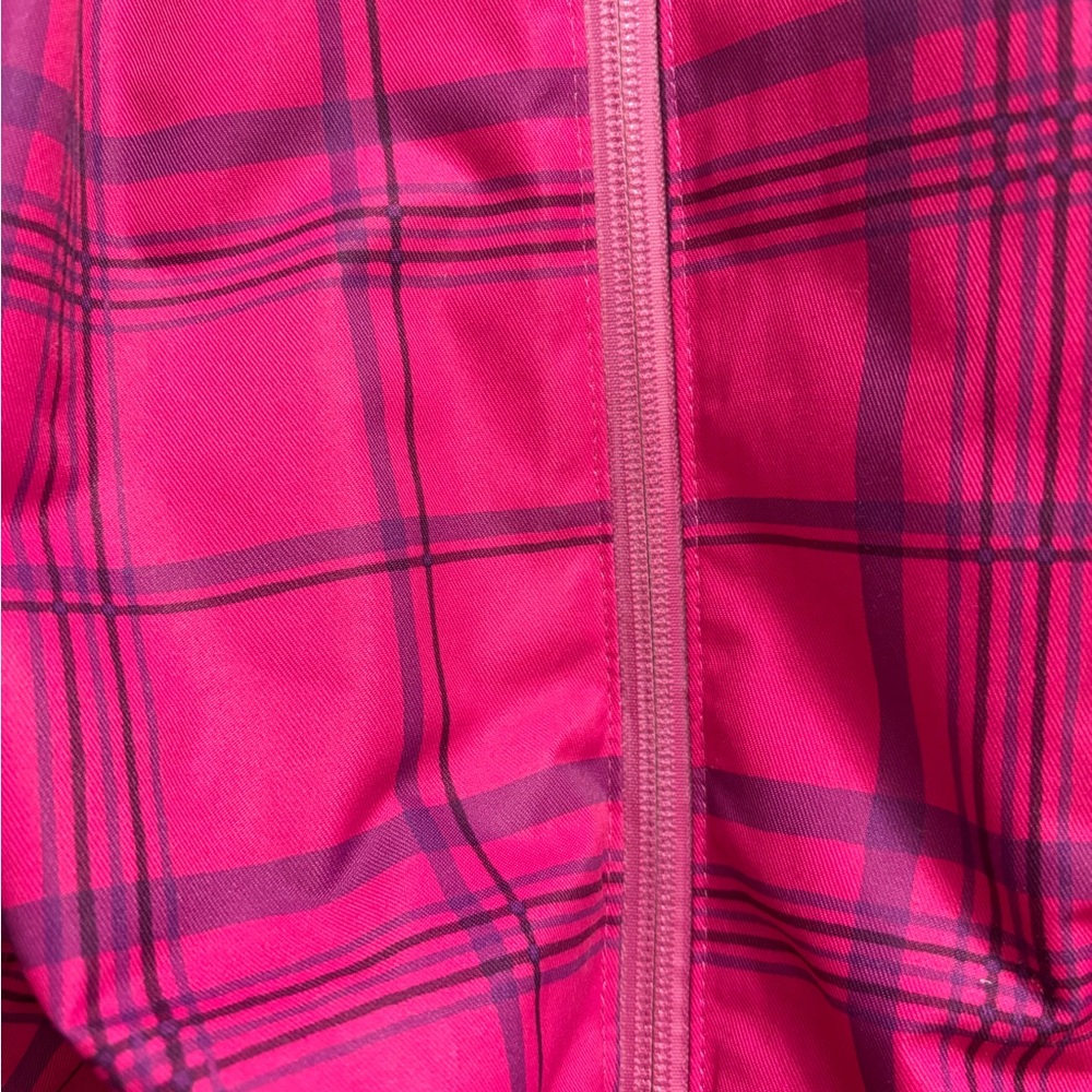 Columbia Women’s Fuchsia Plaid 3-in-1 Snow Jacket - Picture 9 of 10
